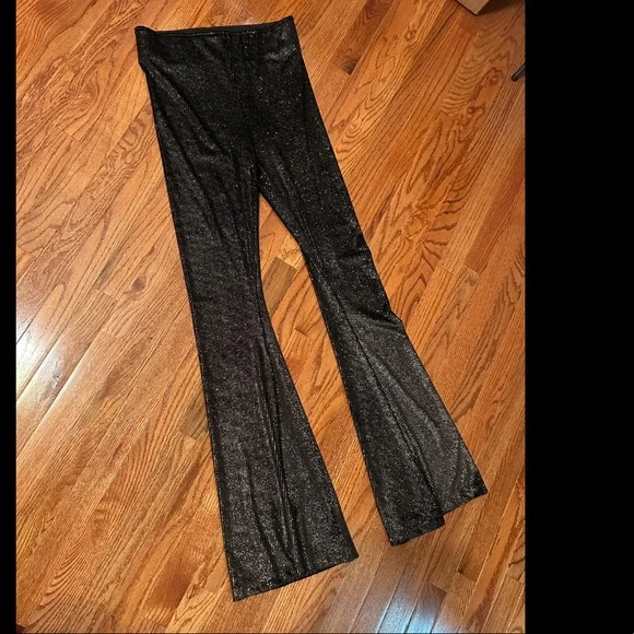 Show Me Your MuMu Black and Gold Flare Pants - Picture 5 of 6